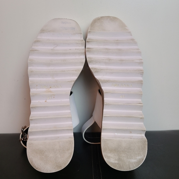 SOL SANA - White Leather Platform Sandal - Picture 13 of 16